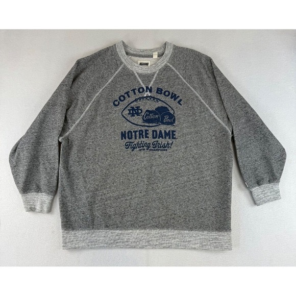 Other - University of Notre Dame Sweatshirt Adult Medium Gray Crew Neck Cotton Bowl Game